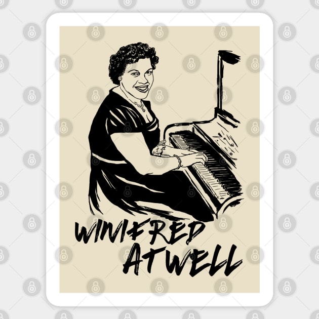 Winifred Atwell Sticker by ThunderEarring